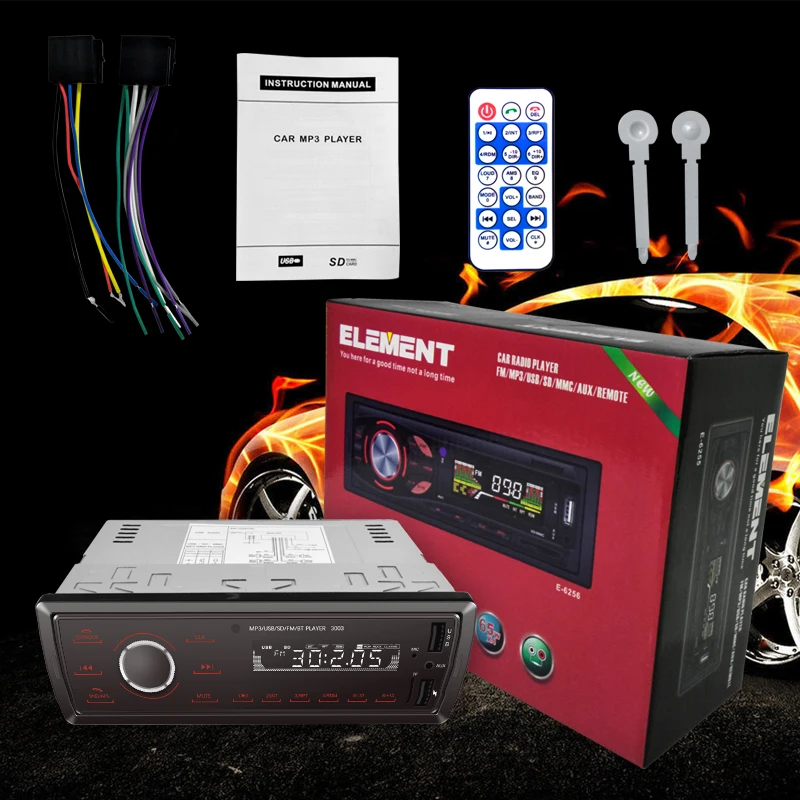 Автомобильный MP3-плеер с кнопкой full touch 1 din 2 USB с 2.1a зарядной картой U диск кассетный плеер FM радио SD TF радио