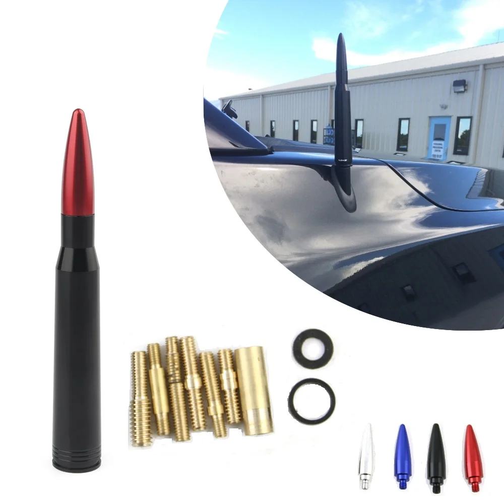 Aluminum Car SUV Bullet Antenna Caliber Ammo Short Kit For Dodge Ram Ford F150 Raptor CRV RAV4 JEEP 50 | Автомобили и мотоциклы