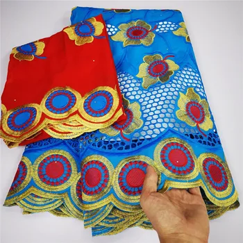 

Nigerian Lace Fabric 2020 High Quality Swiss Voile Lace In Switzerland cotton Lace with scarf 5+2yards
