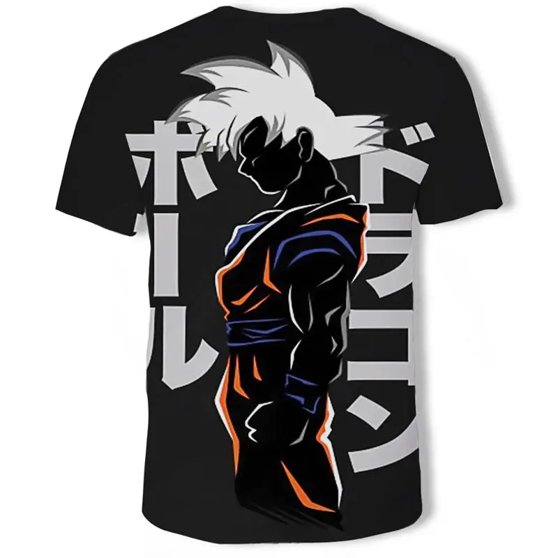 Dragon Ball Z Ultra Instinct God Son Goku Super Saiyan Men Tshirt 3D Printed Summer O-Neck Daily Casual Funny T shirt Plu