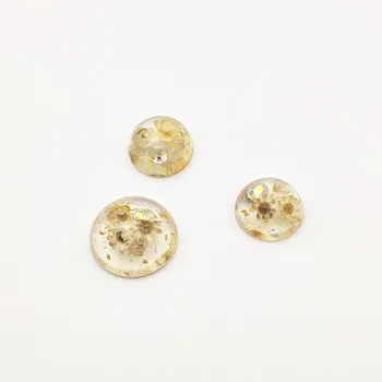 

New Arrival! Flower in Resin Flat Back Beads for Earrings DIY Making Parts,Jewelry Accessories Findings & Components
