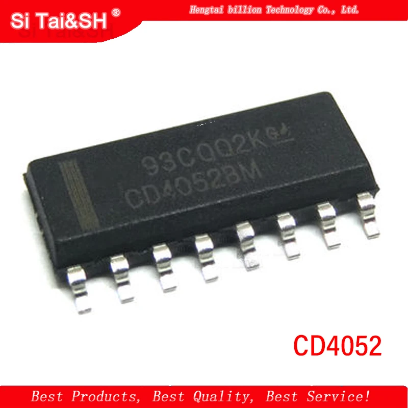10PCS/Lot CD4052 HEF4052 cd4052 hef4052 CD4052BE 4052 SMD Chip SOP-16 Wholesale | Электронные компоненты и