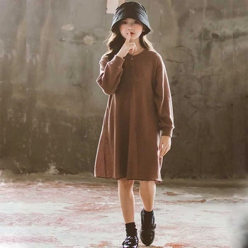 

Autumn Teen Girls Dresses 2020 New Fashion Princess Clothing Little Girl Dress Long Sleeve Children Clothes Casual Fall Spring