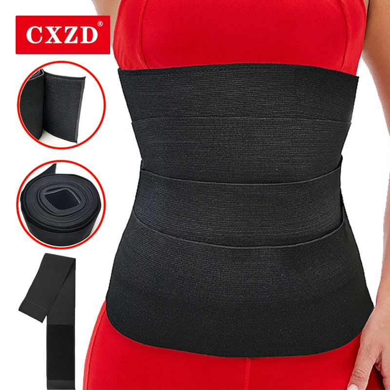 Cxzd Waist Trainer Abdomen Elastic Corset Belt Tummy Wrap Body Shaper