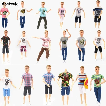 

Doll Clothes For Barbie's Boyfriend Ken Outfits Clothes For Ken Doll Accessories Kid Toy Short Tops Pants for 1:6 BJD Dolls Gift