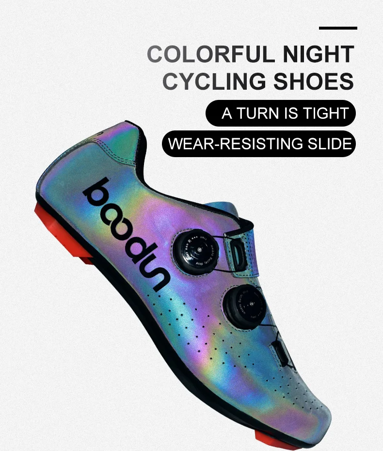 2020 New road cycling shoes professional racing road bike bicycle sneakers dazzle color ultralight breathable self-locking shoes