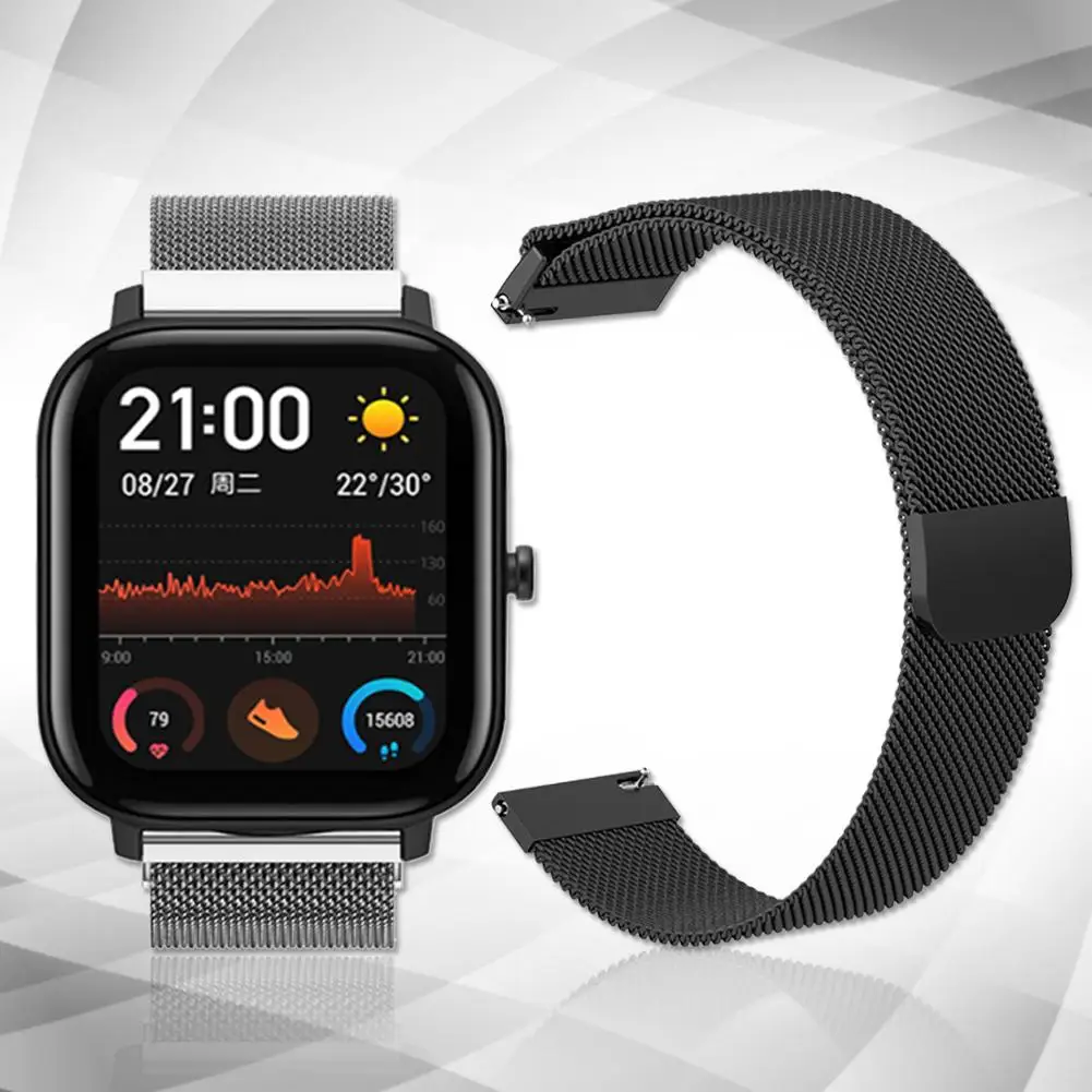 Смарт-часы спортивные часы ремешок Смарт-часы для Amazfit GTS 20 мм Милан Магнитный сменный ремешок