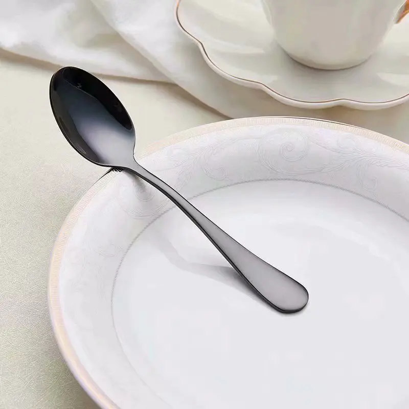 Столовые приборы Spklifey из нержавеющей стали столовые черный семейный набор