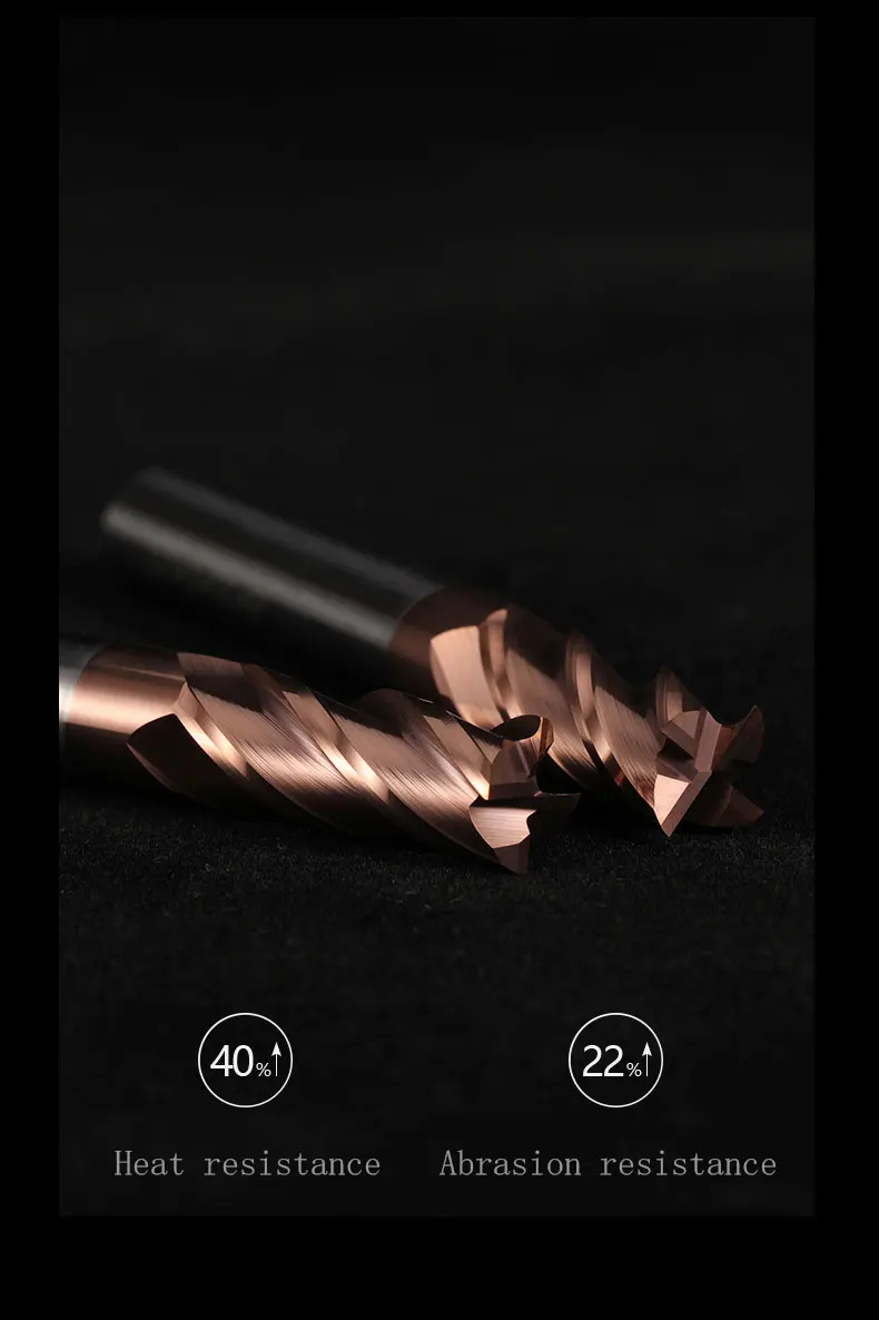 Milling Cutter Alloy Coating Tungsten Steel Tool Maching Hrc55 Endmill Milling Cutter Kit Milling Machine Tools cnc Router Bits