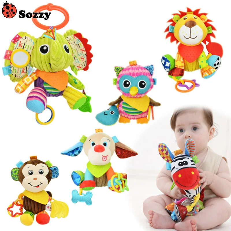 Sozzy многофункциональные детские игрушки погремушки мобильные мягкие хлопковые