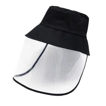 

reusable Safety Anti-saliva Anti Droplet Dust-proof Full Face Protective Cover Mask Visor Shield hat protective mask