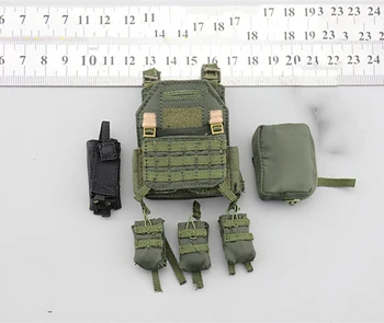 

1/6 Scale VCF-2050 Female Soldiers'Chest Hanging Vest Models with Bags for 12''Figures Accessories DIY