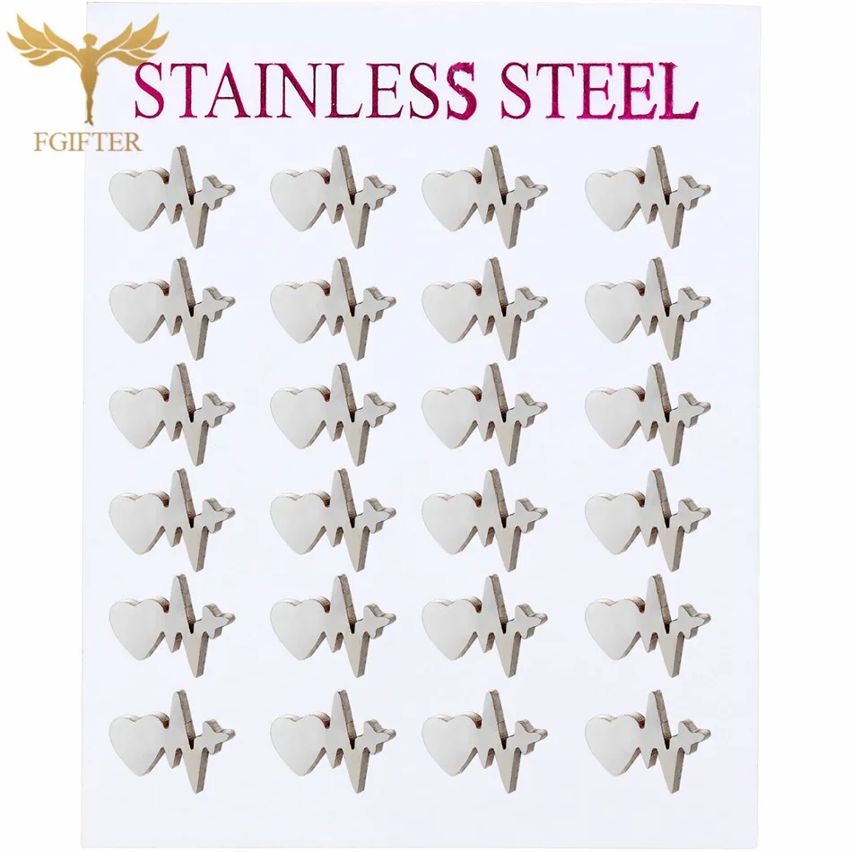 Романтические серьги в форме сердца, серьги-гвоздики для влюбленных пар, женские серьги из нержавеющей стали