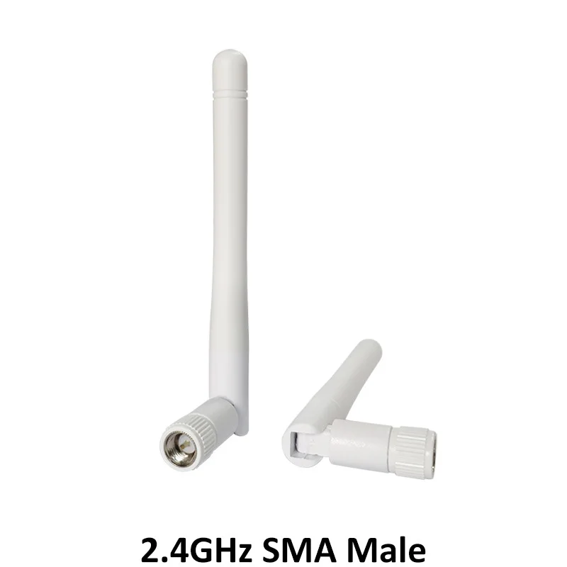 2,4 ГГц wifi антенна 2dBi-3dbi антенна SMA разъем wi fi Антенна 2,4 ГГц антенна wi-fi белый для беспроводного маршрутизатора антенны