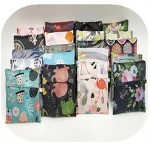 Модная простая переработанная хозяйственная сумка, эко многоразовая сумка для покупок с короткими ручками, мультяшная Цветочная сумка на плечо, складная сумка, сумки, сумка с принтом