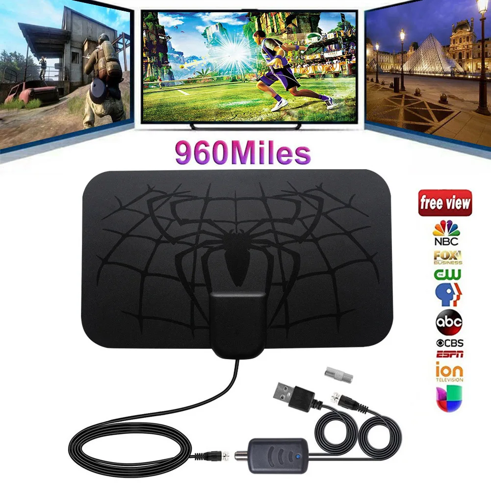 Внутренняя 960 КМ Цифровая антенна ТВ Усилитель сигнала Усилитель DVB-T2 HD ТВ антенна ясный спутниковый ресивер IJS998