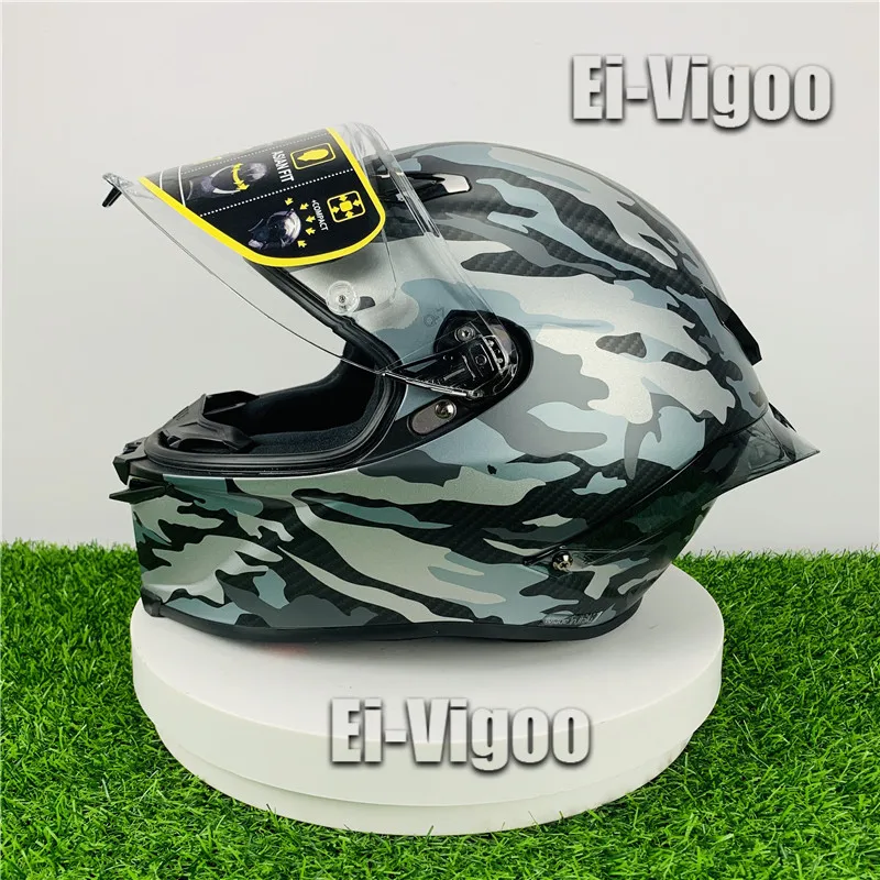 Casco moto integrale Pista GP R 70 Anniversary casco mimetico equitazione  Motocross Racing casco moto|Helmets| - AliExpress