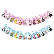 Европа и Америка Детский день рождения мотив динозавра вечерние фото Декор латте искусство розовый синий фото для подвески на стену, флаг