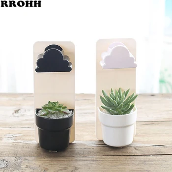 

Modern Design Home Wall Hanging Flower Pot Round Shape Hydroponics Chlorophytum Plant Potted Garden wall-mounted Flower Pots