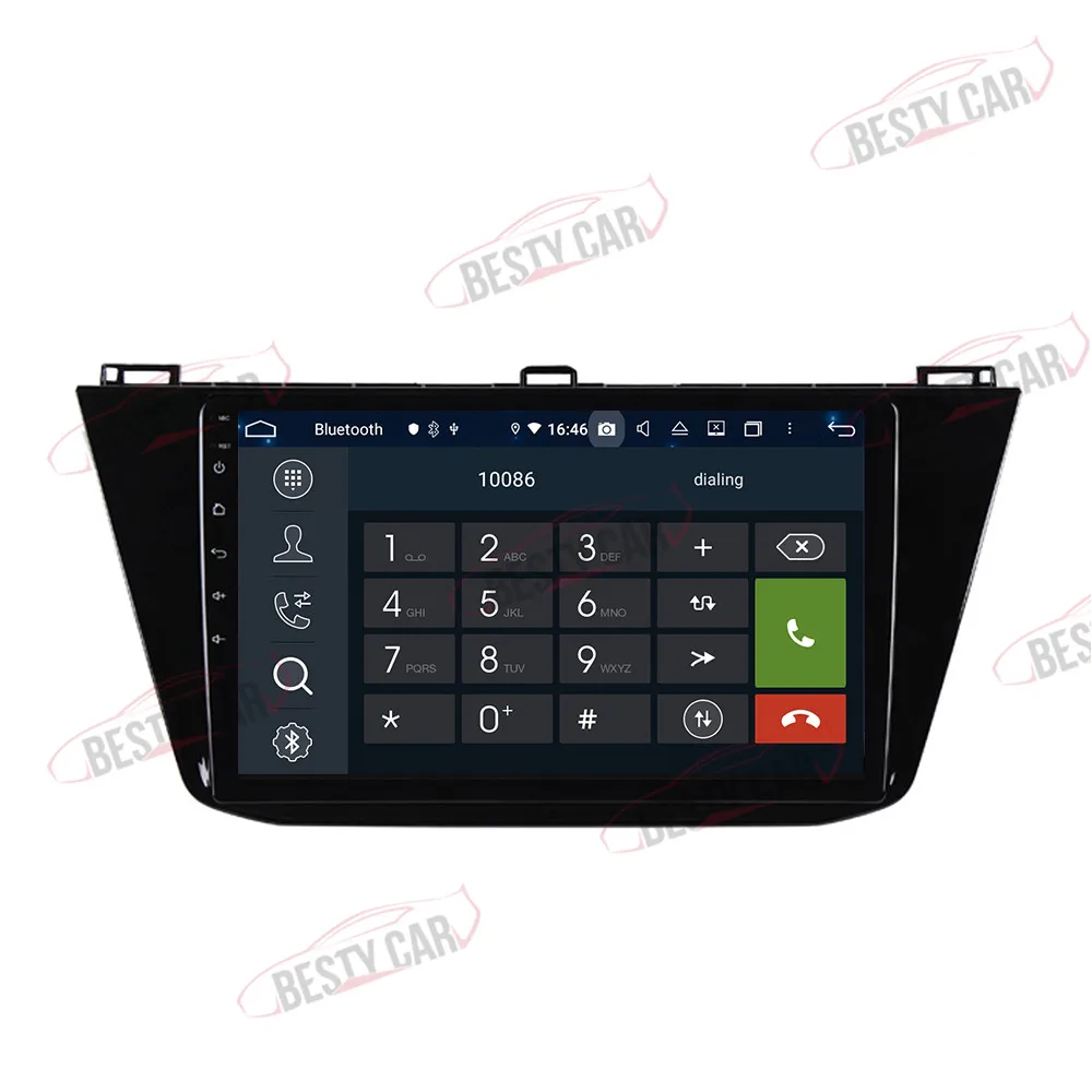 10,1 ''ips Android 9,0 Автомобильный мультимедийный плеер Авто Радио стерео для VW Tiguan L gps навигация wifi OBD2 DSP