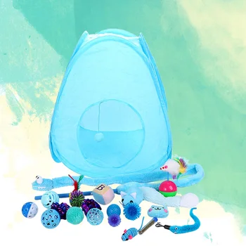 

20Pcs Interactive Playing Toy Kit Funny Innovative Crinkle Plush Balls for Kitten