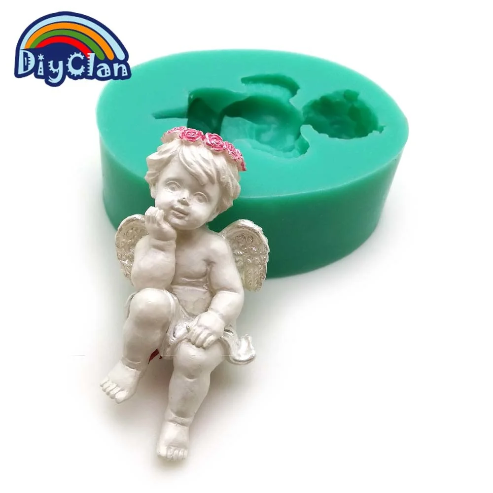 Stampo In Silicone Per Torta A Forma Di Angioletto – DIY Per Pasta Di Zucchero, Cioccolato E Resina
