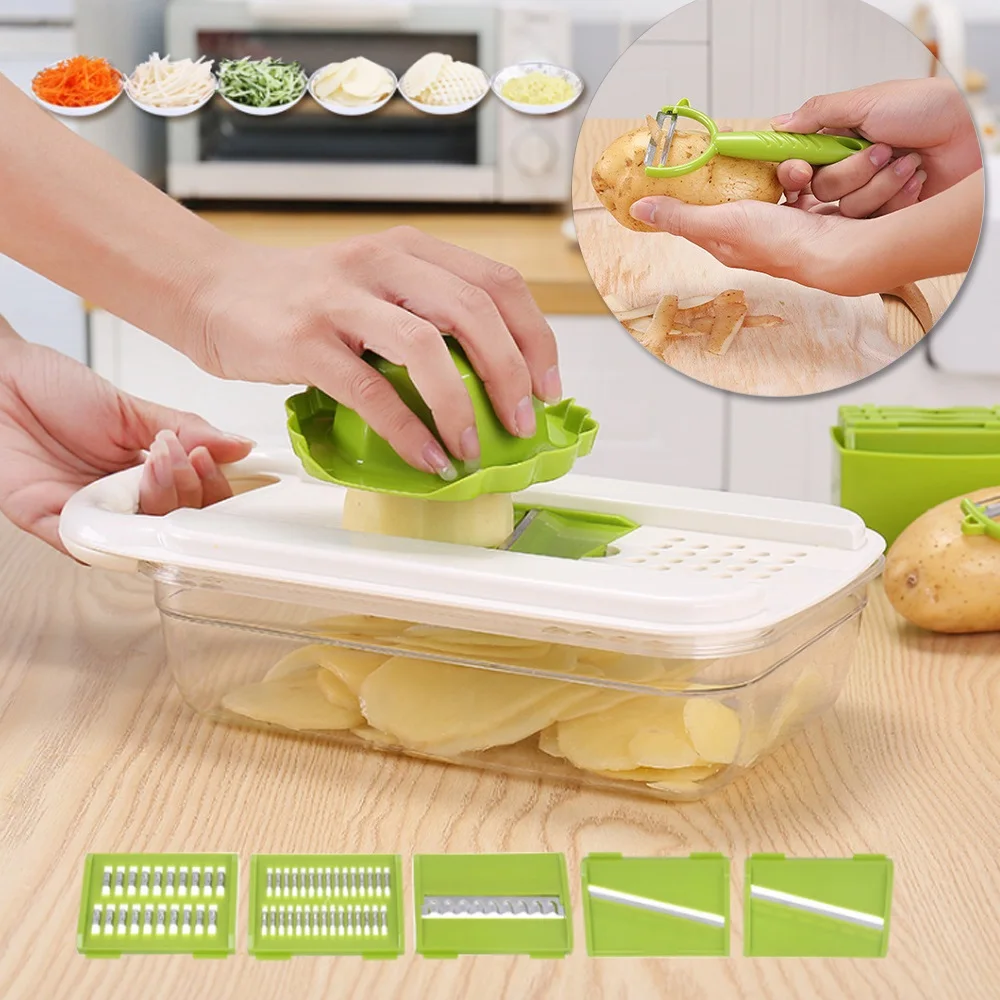 Multifunctional Use Mandoline Vegetables Cutter Shredders Stainless Steel Slicer Onion Potato Carrot Grater kitchen Tools |