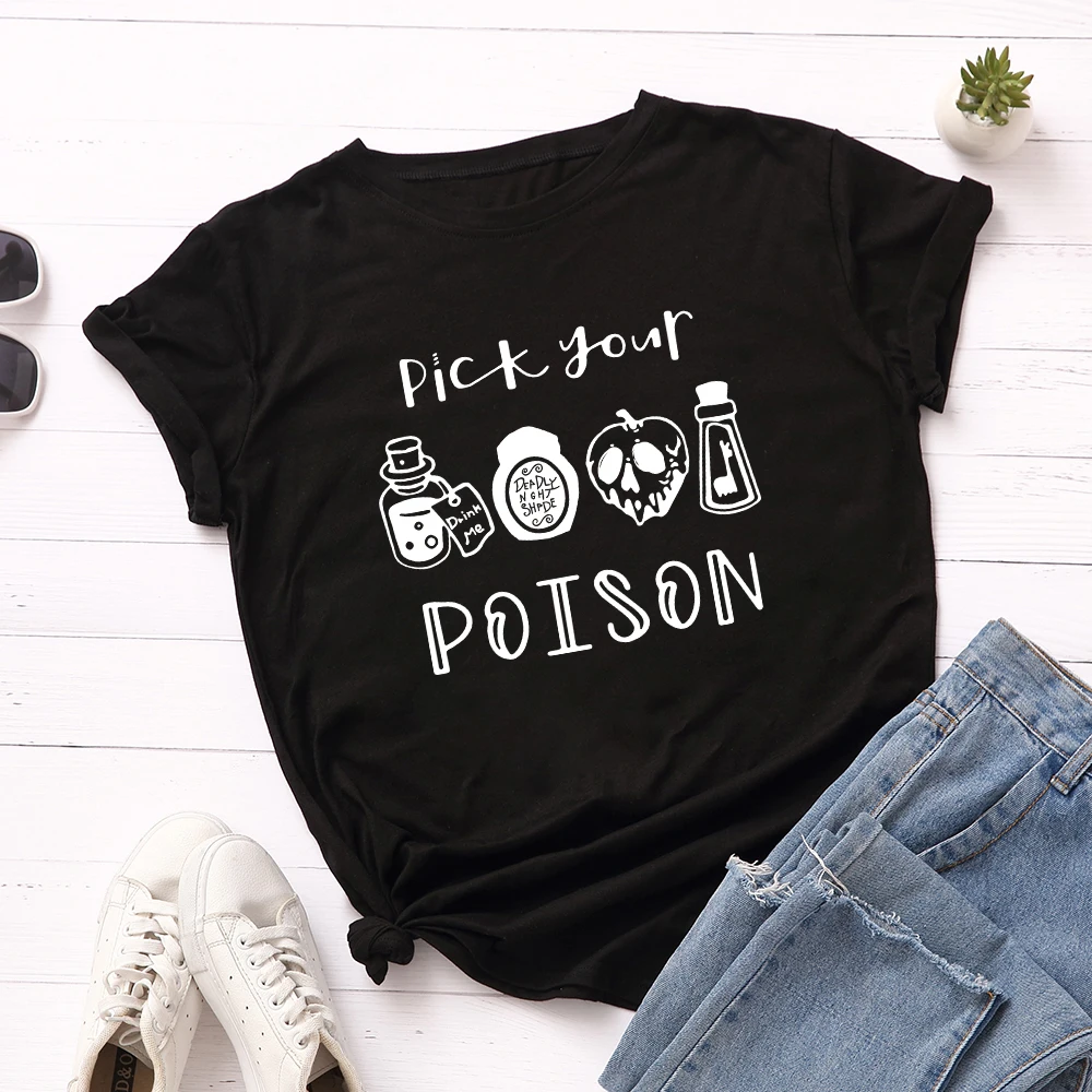 JFUNCY Plus Size Halloween Clothes Women T-shirts Female Short Sleeve Tee Tops Woman Casual Tshirt 2020 Summer Cotton T Shirt