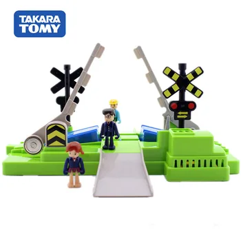 

Takara Tomy Railroad Crossing Set Diecast Educational Toys Magic Plarail Train Model Kit Accessory Assembled Children Bauble