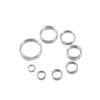 100pcs/lot 6 8 10 12 15 mm Stainless Steel Open Jump Split Rings Double Loops Connectors For DIY Jewelry Making keyring Supplie ► Photo 3/6