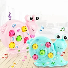 Детская музыкальная игрушка электрическая игрушка крот игра с музыкальной игрушкой Дети раннего развивающий, образовательный игрушка стук хит хомяка