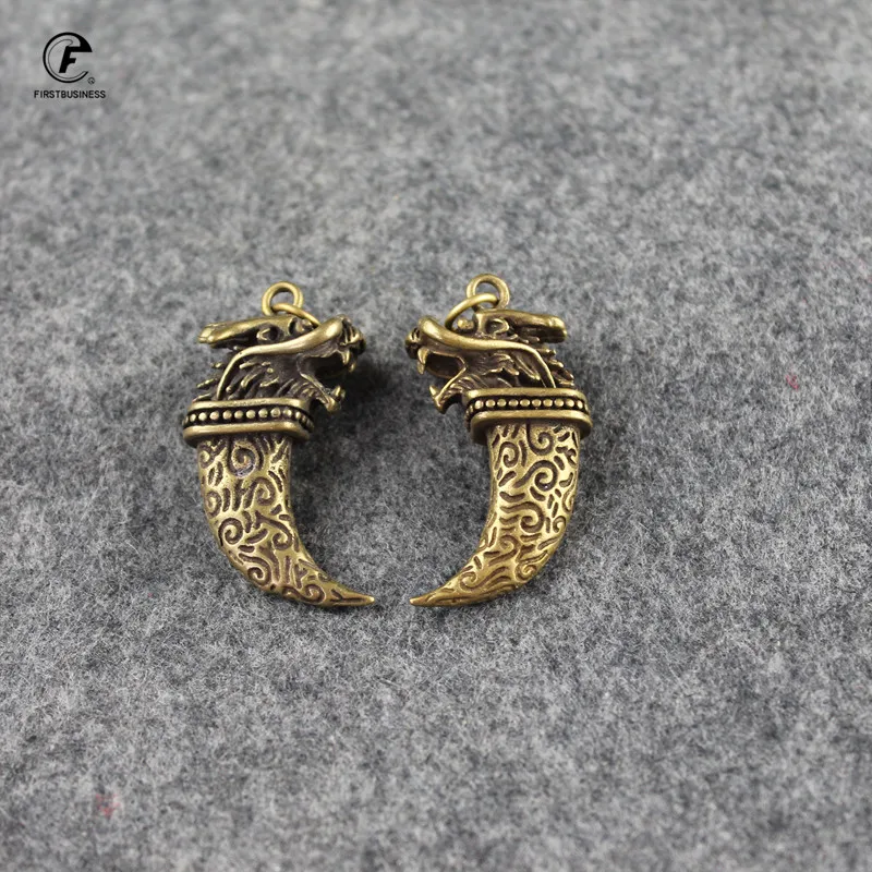 Медные украшения в форме головы дракона винтажные латунные ключи искусственный