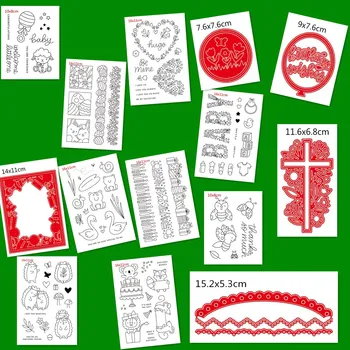 

Transparent Clear stamps and metal cutting dies