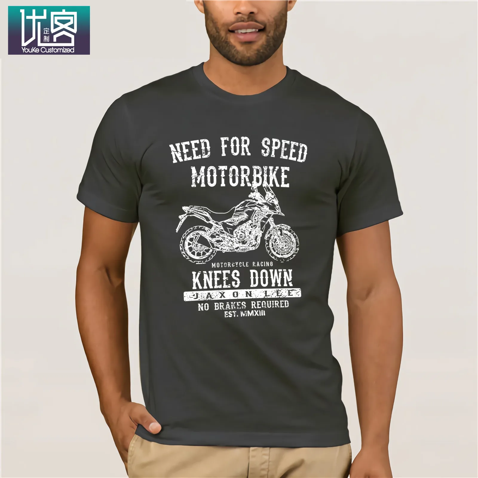 Скорость Cb500x мотоцикл искусство Футболка Одежда популярная футболка Crewneck хлопок тройники удивительные короткий рукав уникальный для мужчин топы