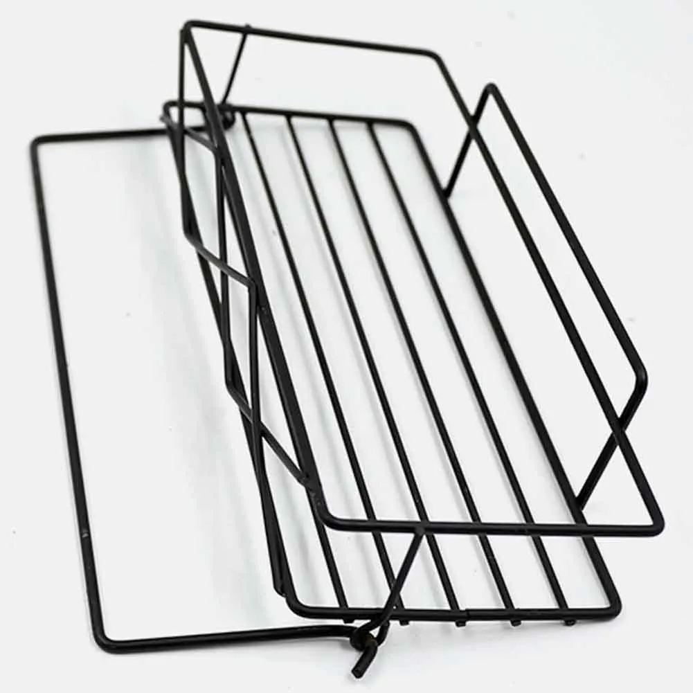 

Hotel Iron Drain Wall Mounted Punch Free Double Layer Holders Detachable Home Kitchen Bathroom Storage Towel Rack Multifunction