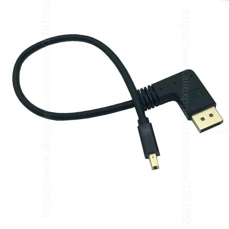 Mini DP кабель 60 Гц 4K (Совместимость с Thunderbolt и DP) прямоугольный 90 градусов Displayport (DP)