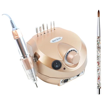 

1pcs Electric Nail Drill Apparatus Machine for Gel Remover Milling Drill Eu Plug & 1Pcs Sable Acrylic Nail Brush 08