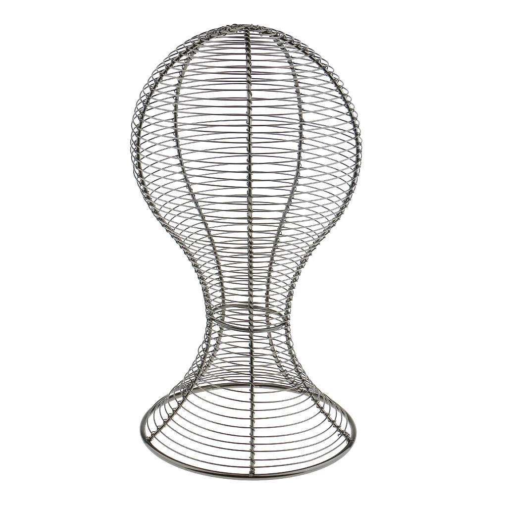 3 Colors Metal Wigs Display Stands Hair Mannequin Head Hat Cap Display Holder Stand Tool Storage Rack for Shop Salon Home