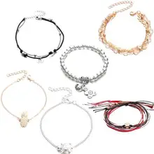 Европейские и американские аксессуары алиэкспресс Лидер продаж ножной браслет украшения для ног летний пляжный стиль Упакованные комбинации