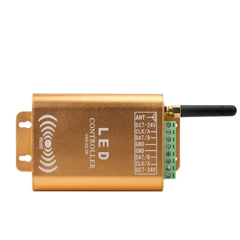 

wifi connection SPI controller, 2048 pixel LED digital addressable controller, dream color strip light controller with micphone