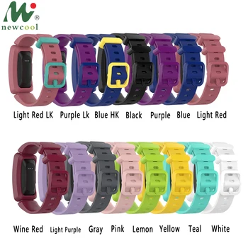 

Contrast Color Silicon bands for Fitbit Ace2 smart Bracelet silica strap 2019 official glossy lightweight Sports Wriststrap