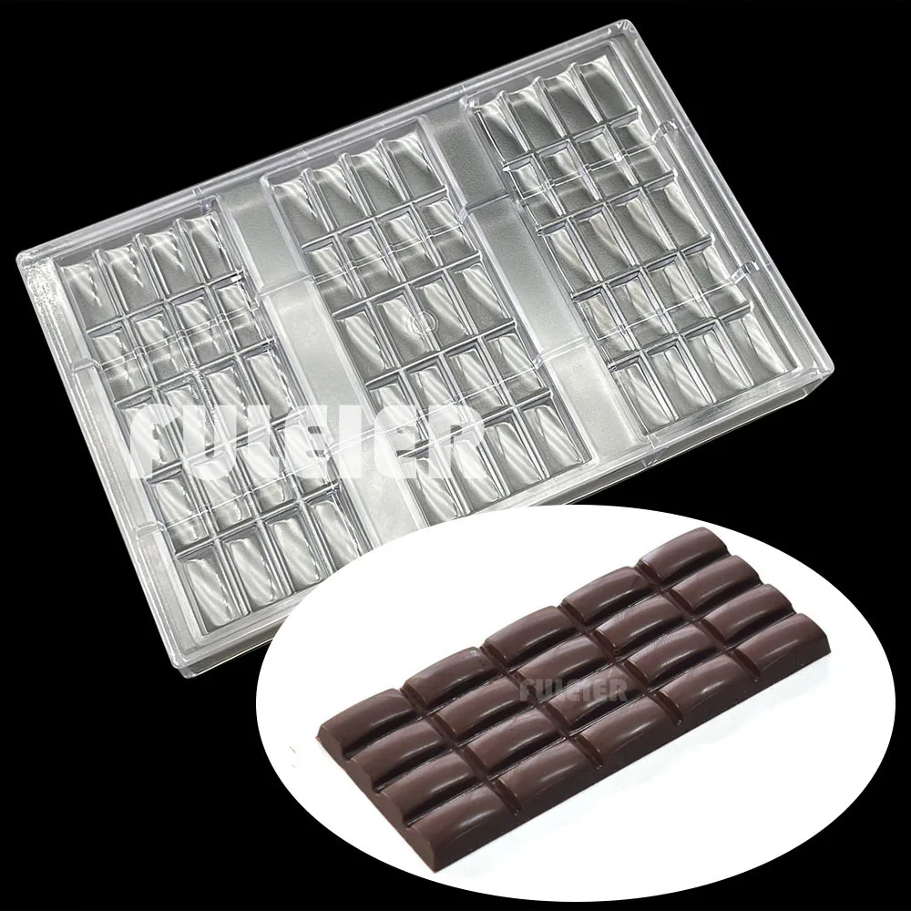 

105g Chocolate Candy Bar Mold Polycarbonate Baking Mould For Pastry Sweets BonBon Cake Confectionery Tool Bakeware