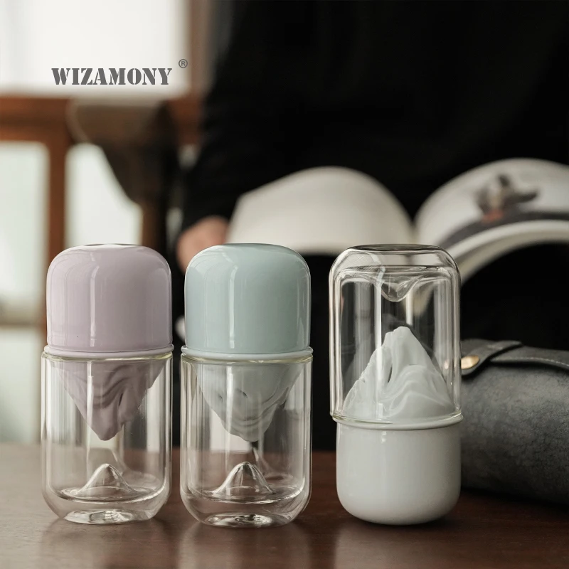 

Чайный сервиз WIZAMONY, китайское кунг-фу, чайный сервиз, gaiwan, чайные чашки, ярмарка, чайный сервиз, стеклянный для подарка, Офисная посуда для Пуэра