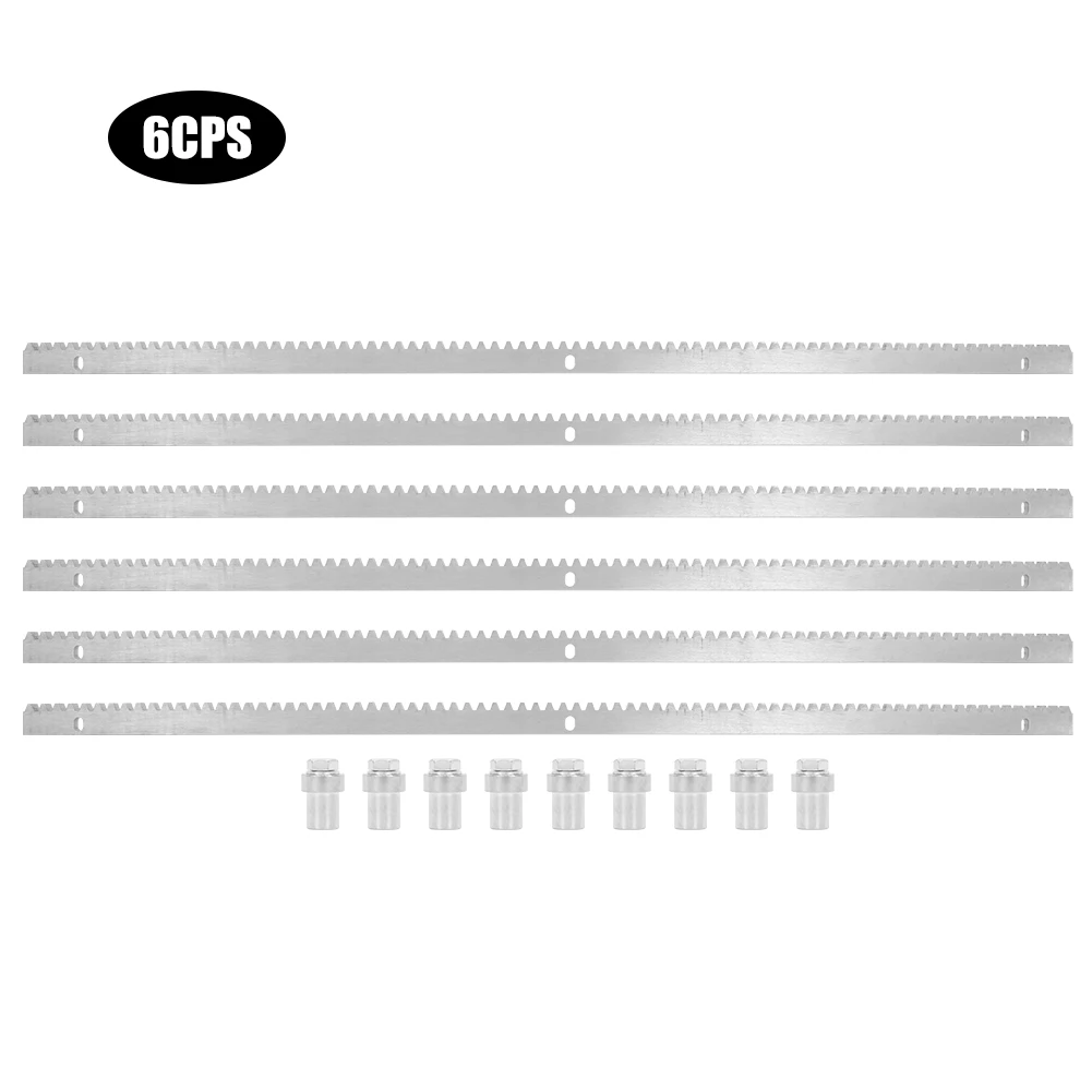 Metal Gear Rack Electric Sliding Door Opener Motor Gear Rack Replacement Sliding Gate Motor Accessory 6 Pcs