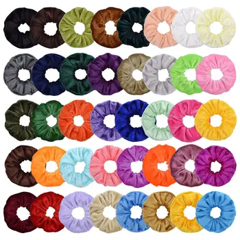 

Ponytail Ring 40 Colors/set Head rope, hair scrunchies Stretchable Hair Ties Hairstyle Headbands for Baby Girl DIY,1Yc8695