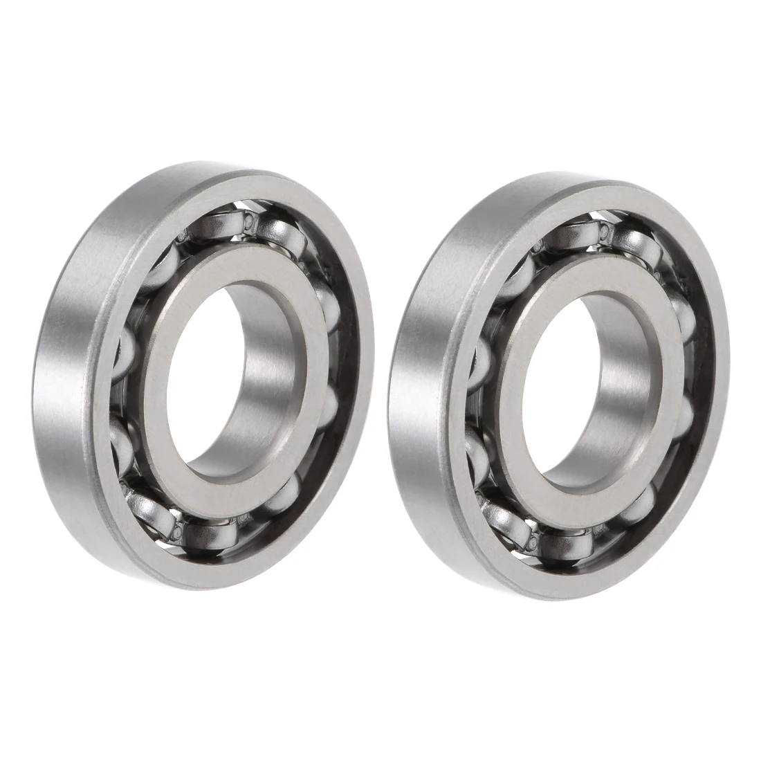 

uxcell R10 Deep Groove Ball Bearing 5/8"x1-3/8"x11/32" Open Type Chrome Bearings 2pcs