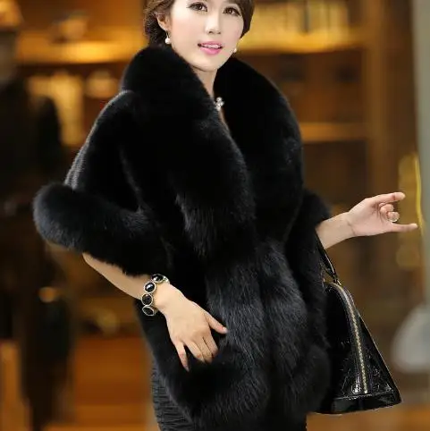 Furry Winter Women's Faux Fur Jacket Artificial Fur Overcoat Furry Coat Femme Plus Size Furry Fake Fur Outwear Z133