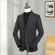 2019 Autumn Winter Men Blazers Grey Full Sleeve Wool Cotton Blazer Jacket Smart Casual Male Suit Fashion City Regular Coats 2019 Autumn Winter Men Blazers Grey Full Sleeve Wool Cotton Blazer Jacket Smart Casual Male Suit Fashion City Regular Coats