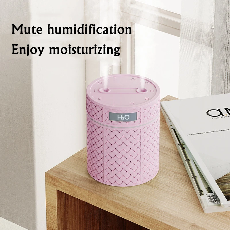 600ML Dual Nozzle Air Humidifier USB Aroma Essential Oil Diffuser Warm Light for Home Ultrasonic Cool Mist Maker Humidificador