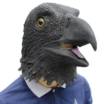 

Realistic Animal Festival Decorative Eagle Bird Mask for Halloween Costume Cosplay Eagle Goshawk Crow Bird Mask For Women Men